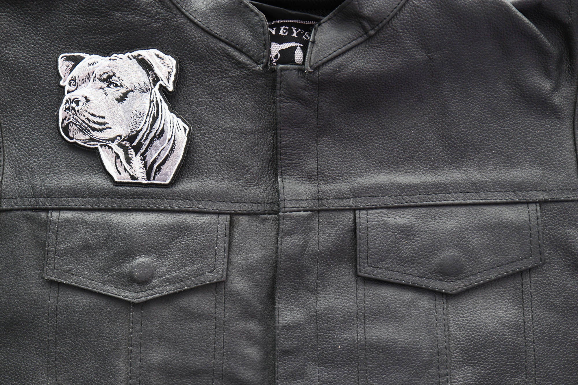 Pitbull Iron-On Patch – Bold, Fierce, and Stylish Patch  ( 5 x 4 inches )